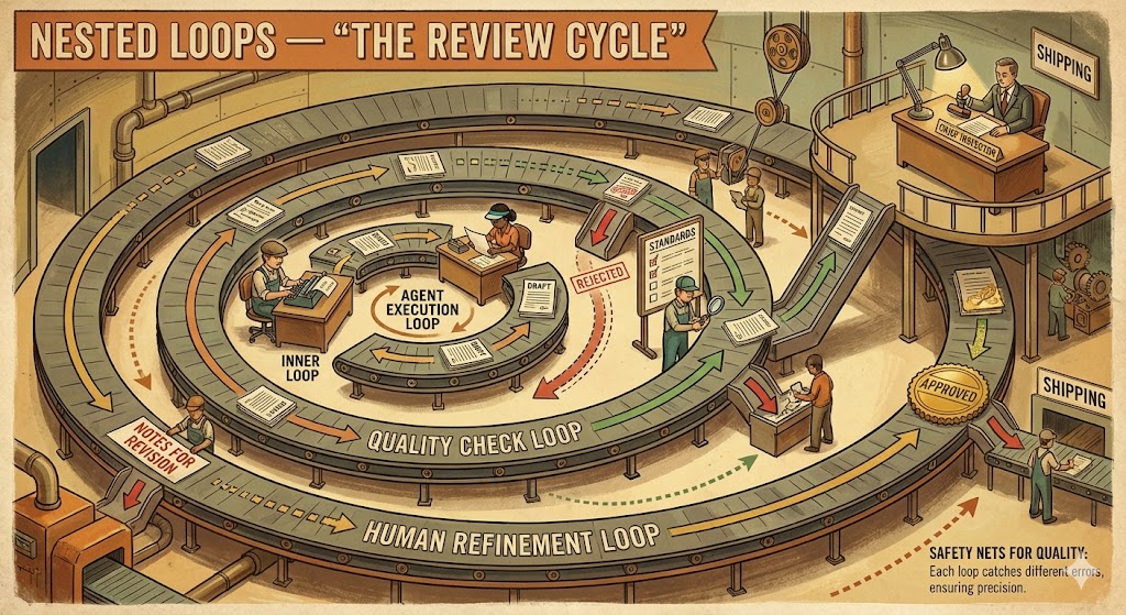 Nested loops: the review cycle