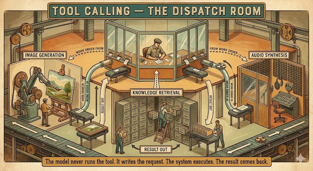 Tool calling: the dispatch room